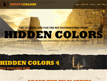 Tablet Screenshot of hiddencolorsfilm.com